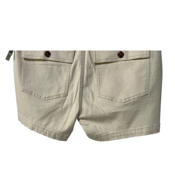 LIVERPOOL WOMENS SIZE 16/33 UTILITY SHORT FLAP POCKETS SEASIDE DUNES NATURAL NEW - Picture 9 of 13